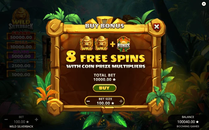 Wild Silverback - Acionando as Free Spins